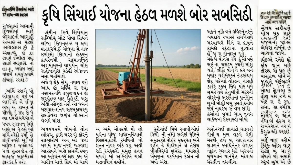 Borewell Subsidy