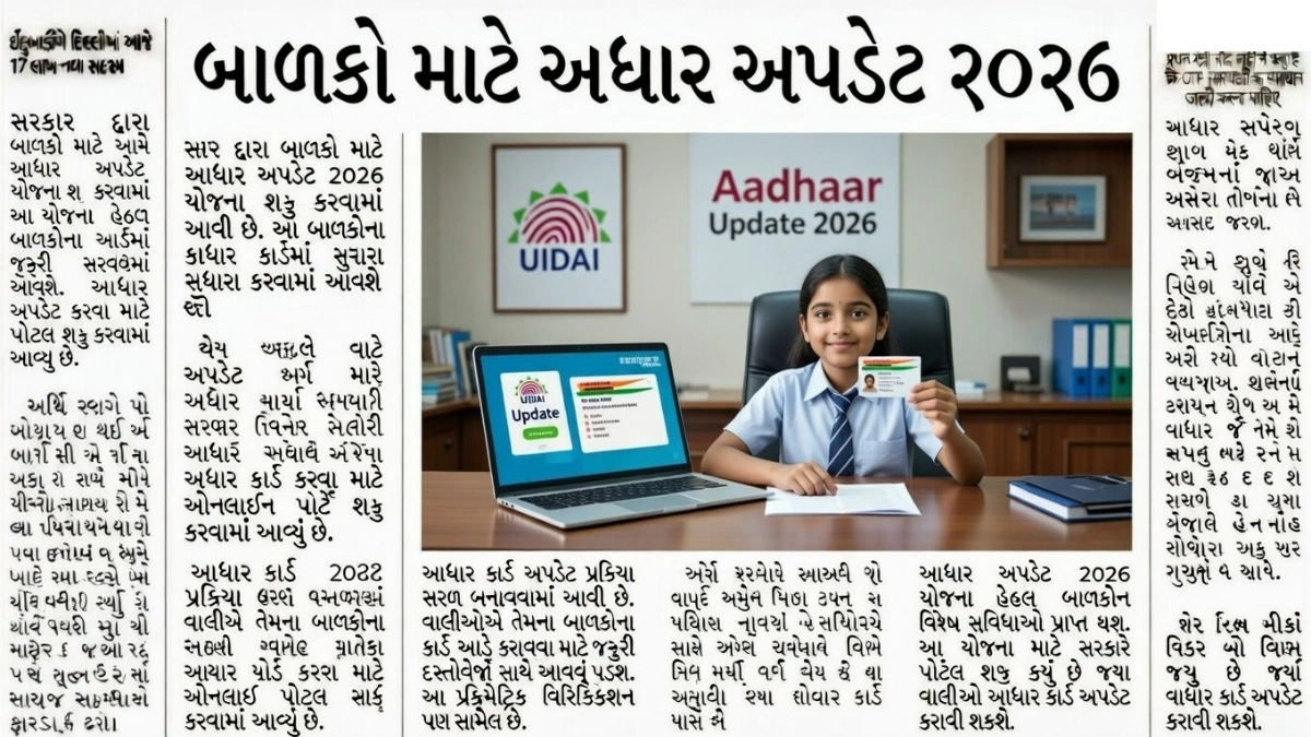 Child Aadhaar Update