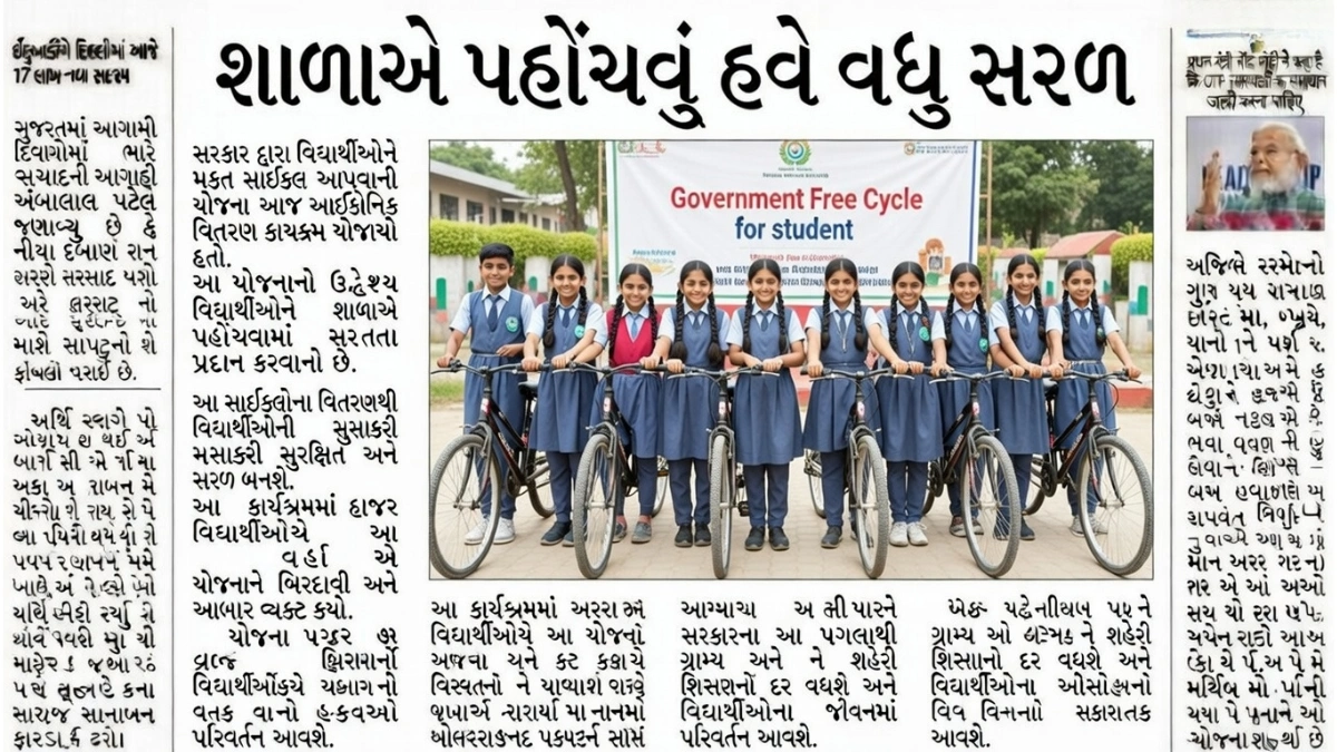 Free Cycle Scheme Gujarat