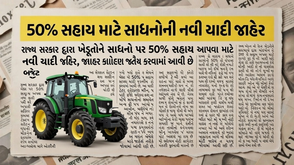 Gujarat Agriculture Subsidy