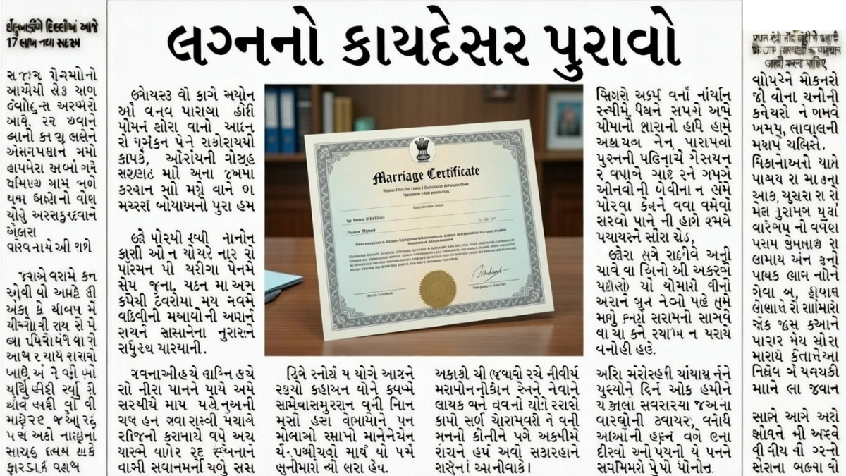 Marriage Certificate Online