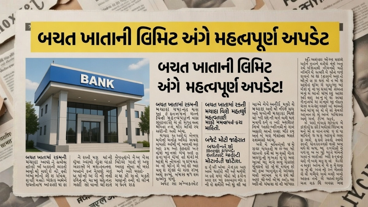 Savings Account Limit